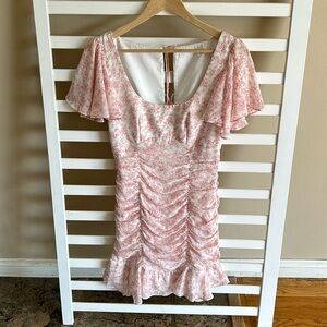 Petal & Pup Pink Floral Mini Dress
